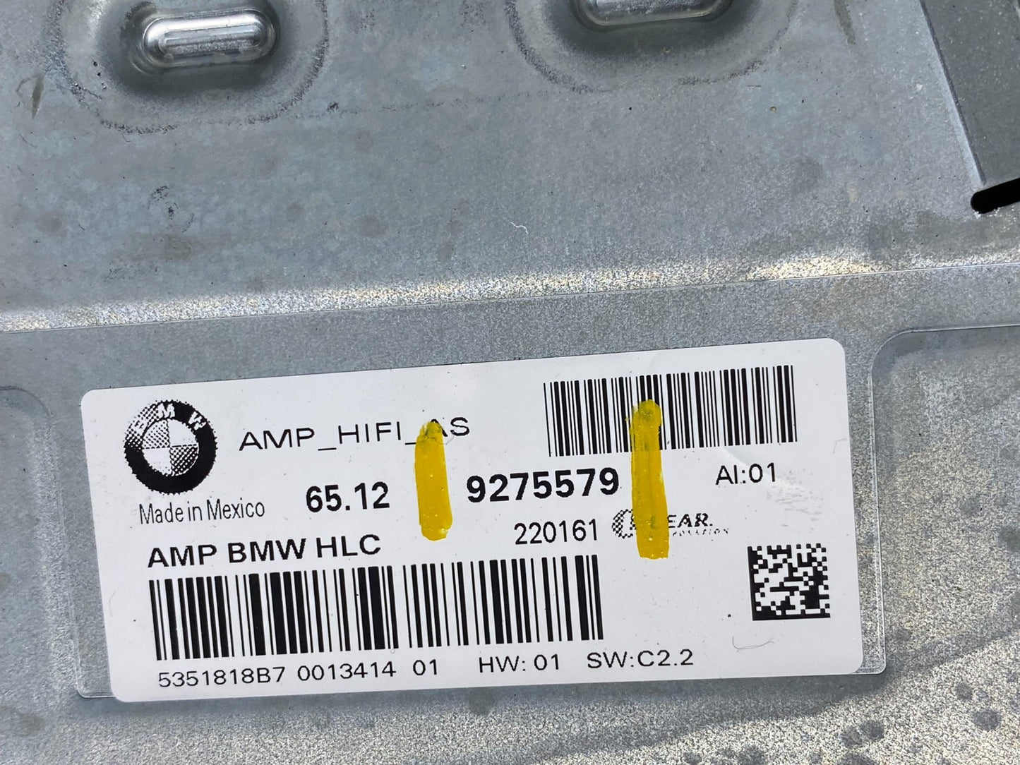 2007-2013 BMW X5 Top HiFi Lear Radio Audio Amplifier Amp OEM R9068 DG6