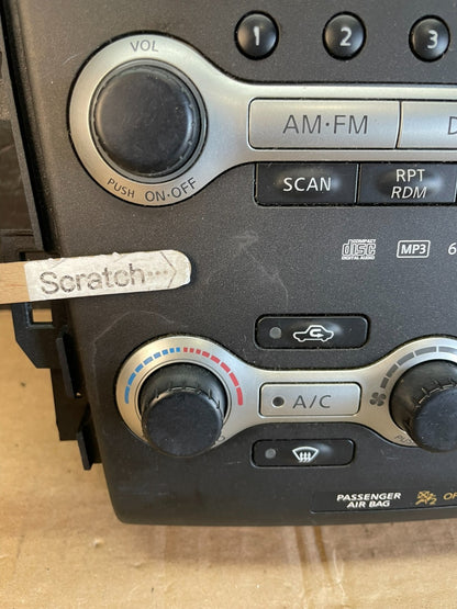 2009 - 2010 Nissan Murano AM FM Radio CD Climate Control Panel Oem AC2288 DG3
