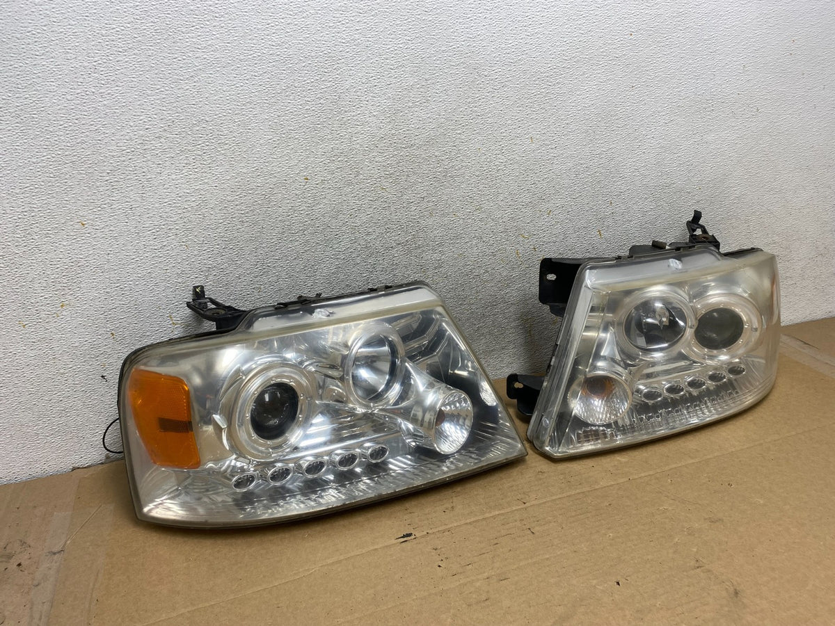 2004 to 2008 Ford F150 F-150 Left+Right Set Side LED Headlights AH7757 DG1
