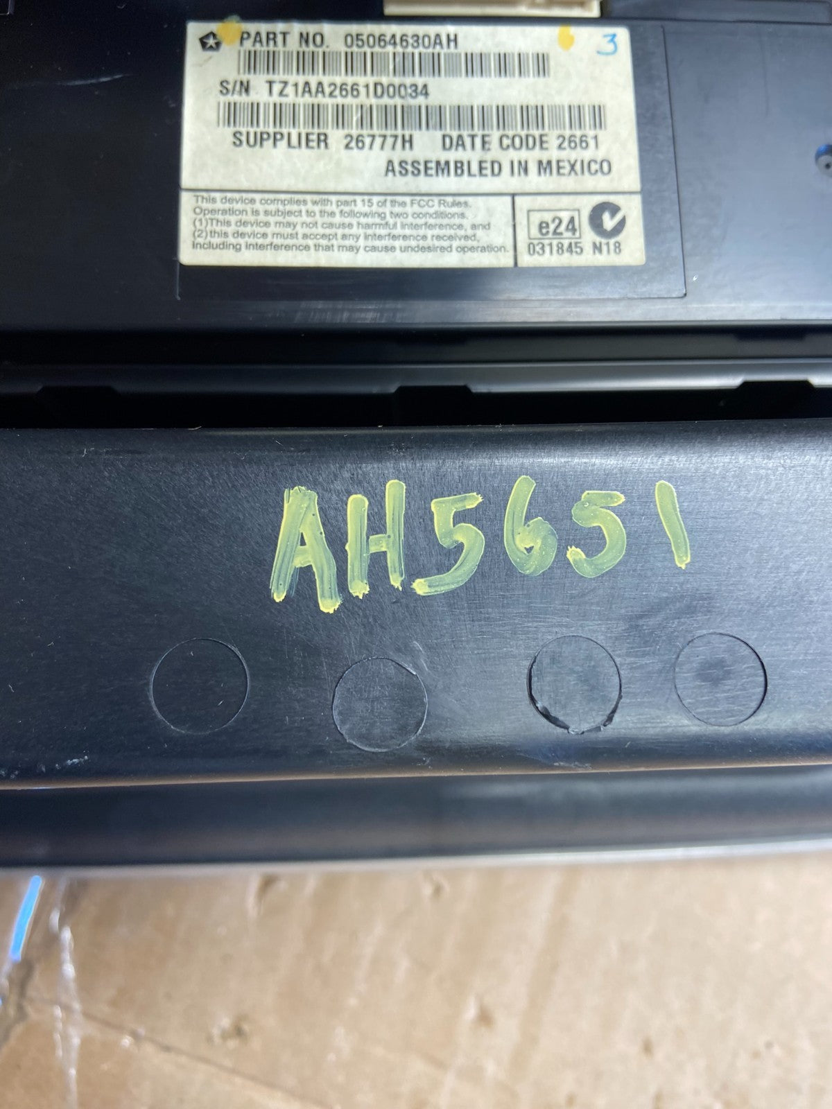2011-2014 Dodge Charger Cluster Speedometer Radio Bezel Trim AH5651 DG5