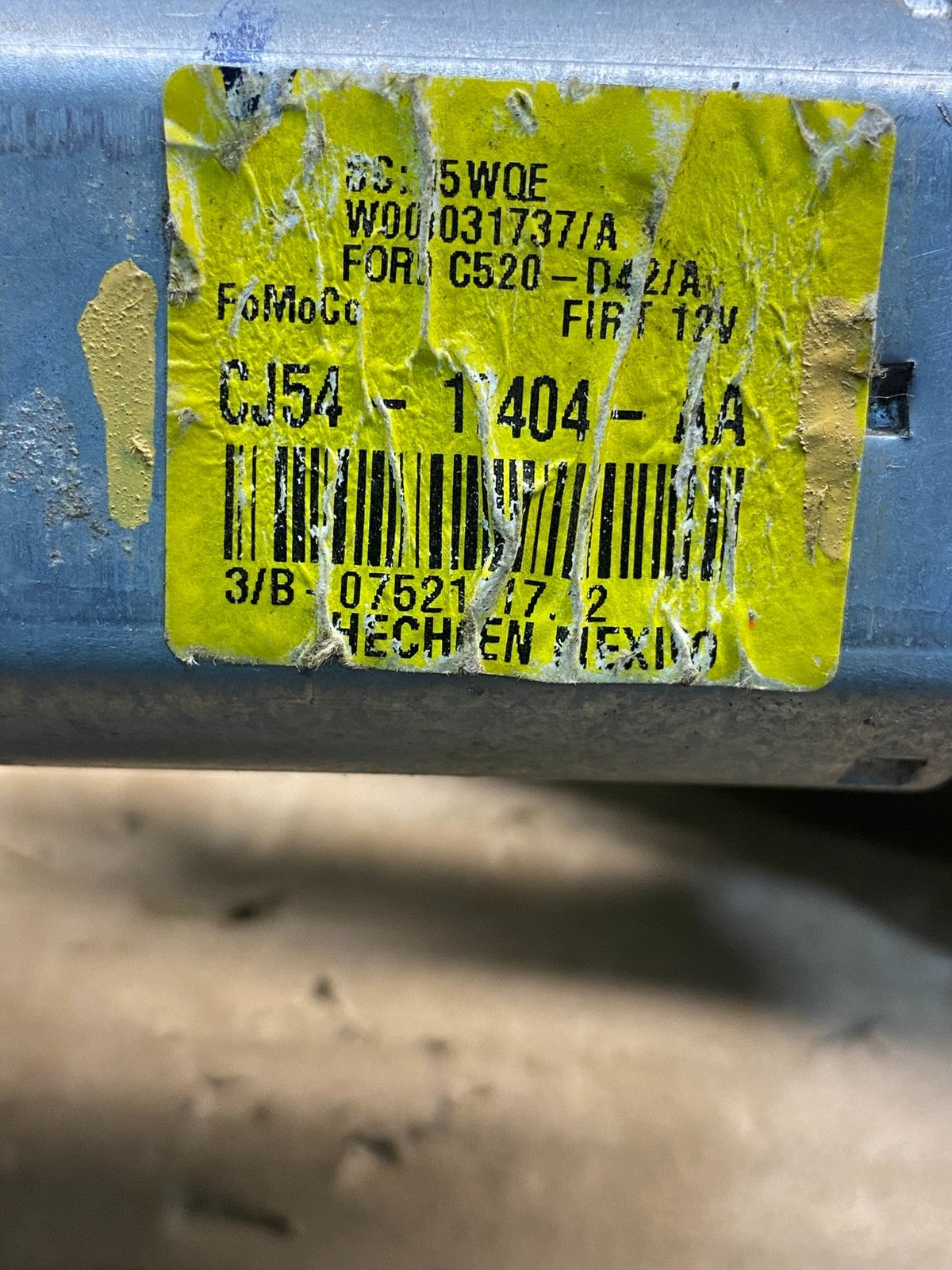 2013 to 2019 Ford Escape Rear Windshield Wiper Motor ae8224 DG6