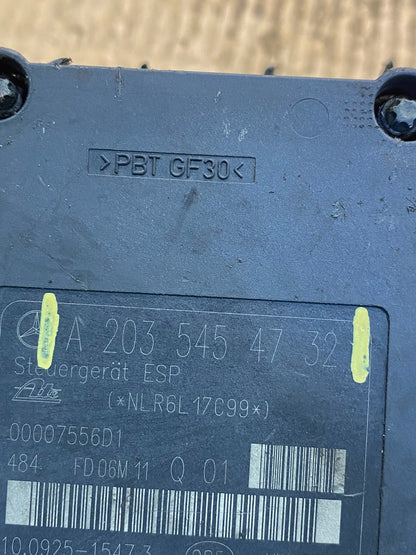 2006 - 2007 Mercedes C280  ABS Anti Lock Brake Pump Module a2035454732 ab3511 DG6