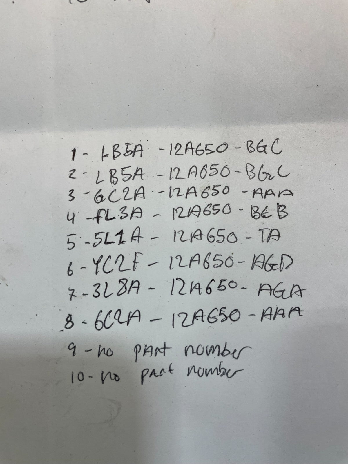 Mix of 10 Ford ECM Engine Computer Module X98942