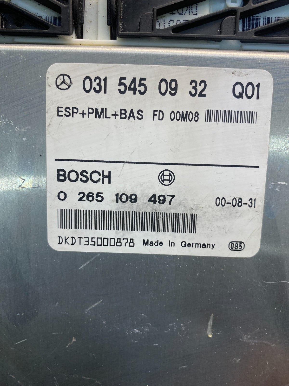 2000 - 2006 Mercedes CL500 S320 S430ABS ESP Control Module Unit ae2185 DG2