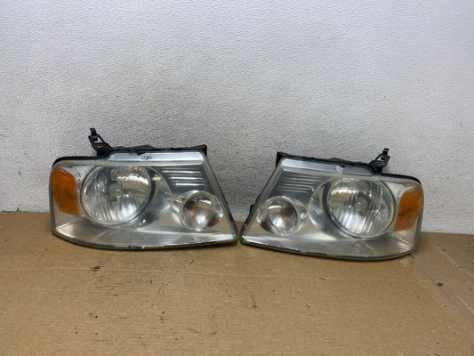 2004 to 2008 Ford F-150 F150 Left+Right Halogen Headlights AH7965 LK0
