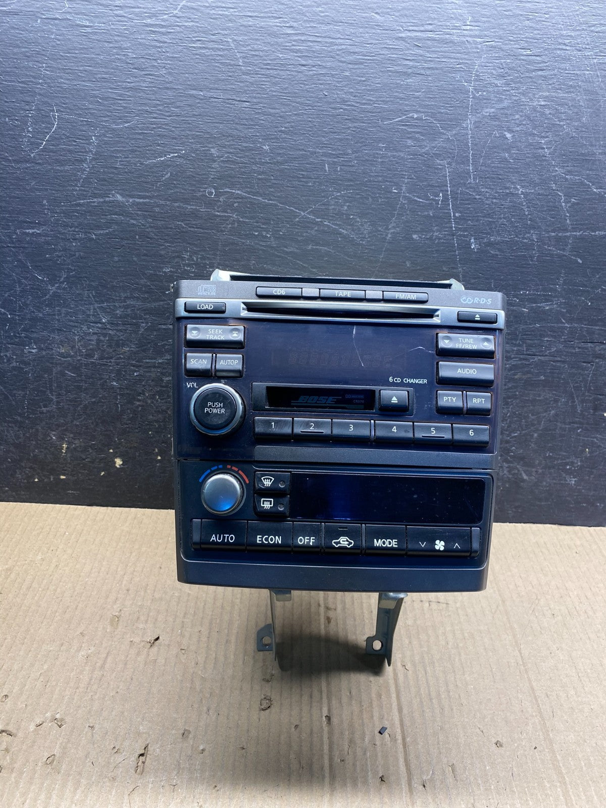 2002 2003 Nissan Maxima Radio Audio Panel Climate Control Bezel Trim AI4885 DG0