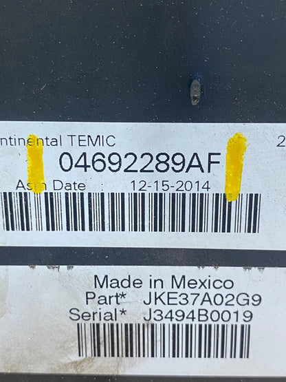 2008 2009 Jeep Wrangler Integrated Power Fuse Box 04692289AF ah1707 DG6