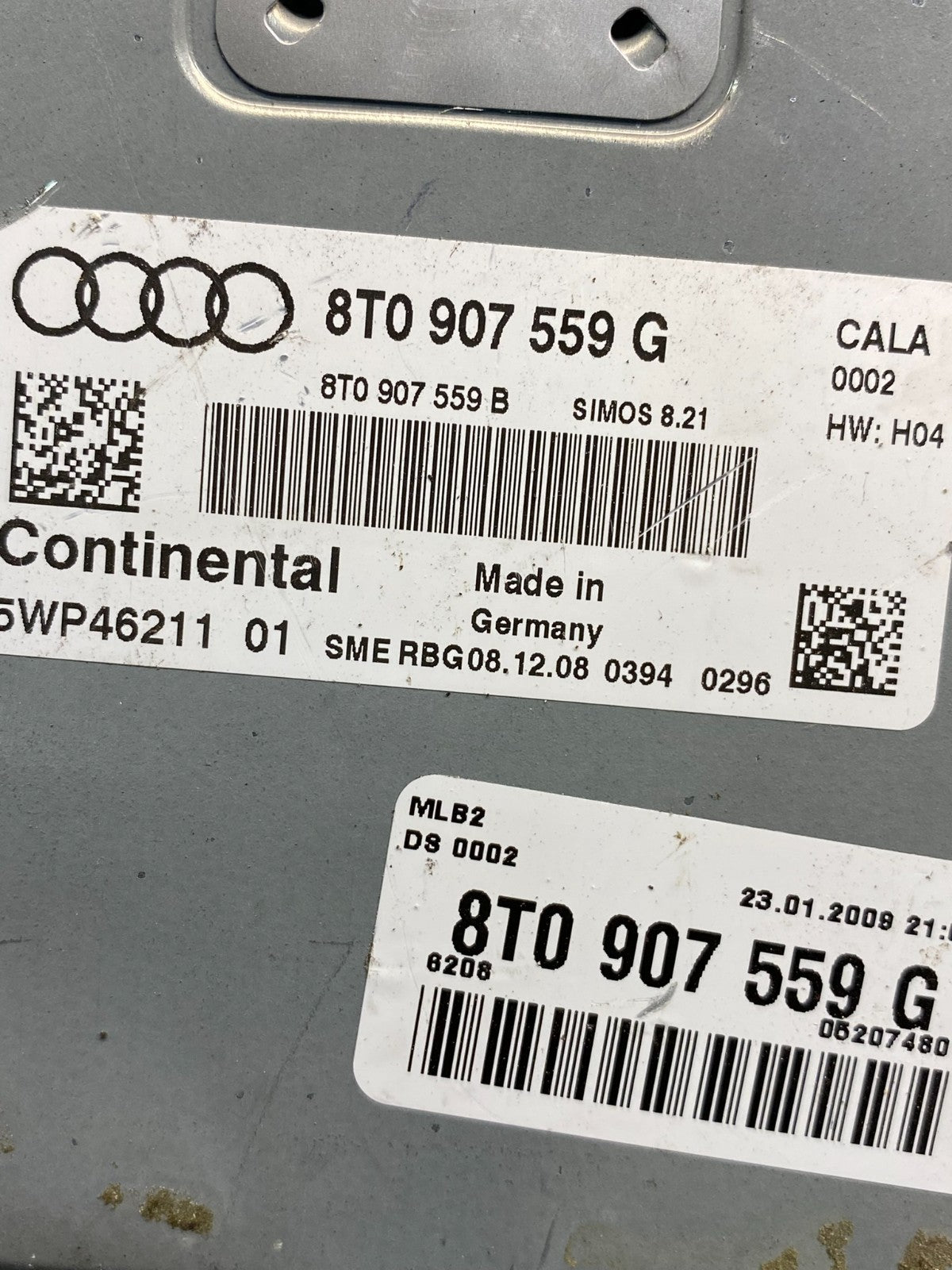 2009 to 2010 Audi A4 2.0L Engine Computer Ecu Pcm Ecm Pcu AG9452 DW2