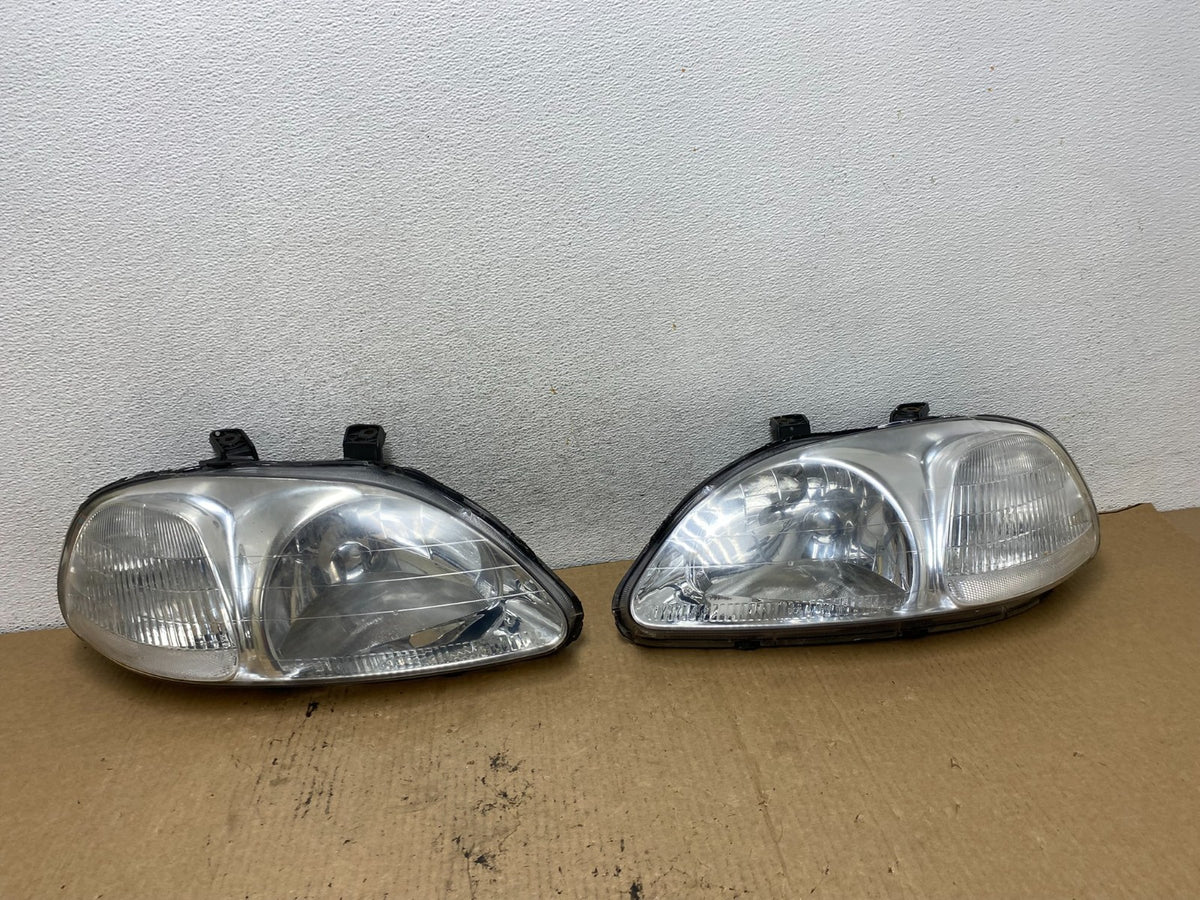 1996 1997 1998 Honda Civic Chrome Clear Headlights AG2248 PS0