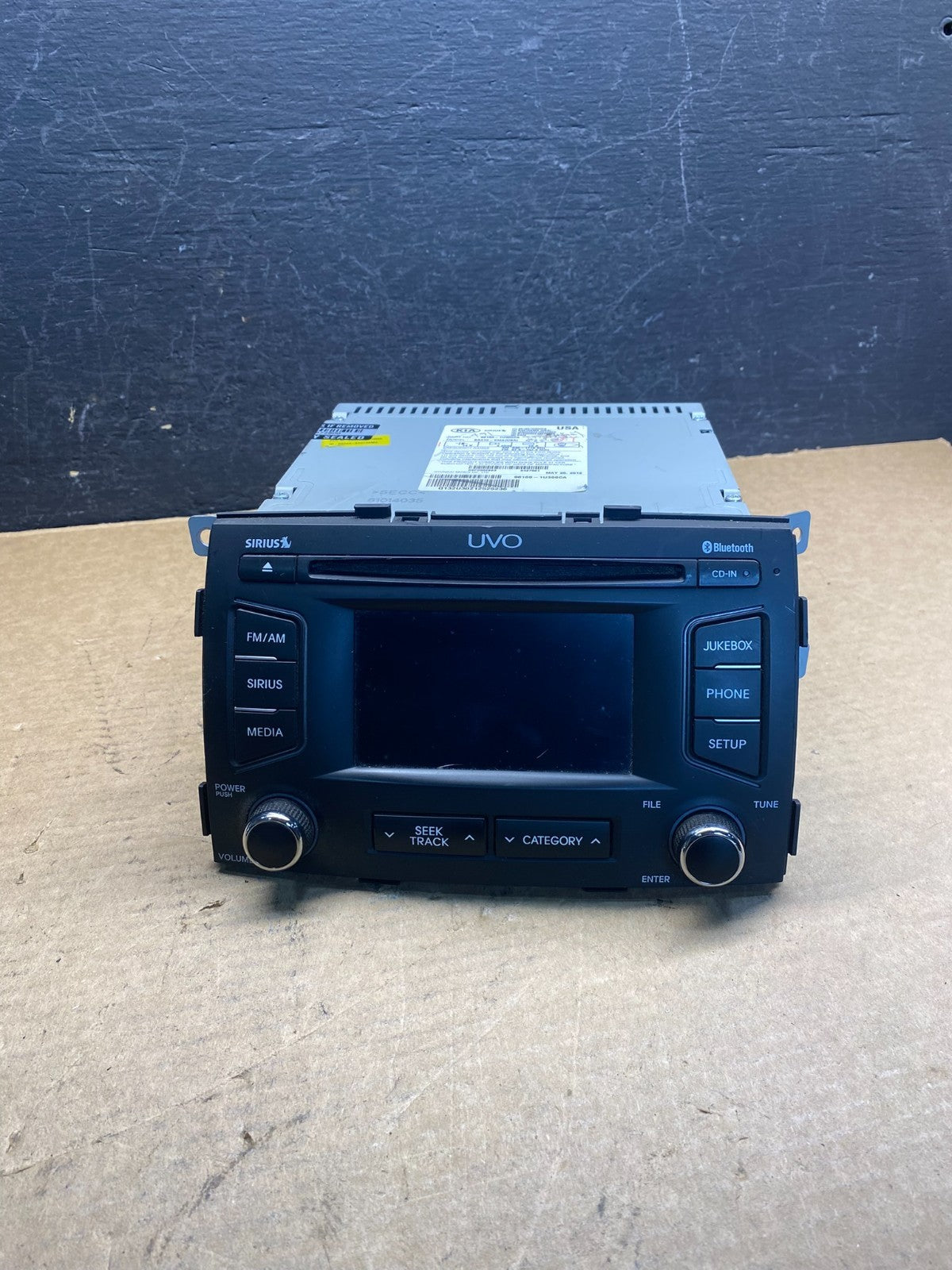 2011 2012 2013 Kia Sorento Sirius AM/FM CD Radio Screen Display AD9894 DG0