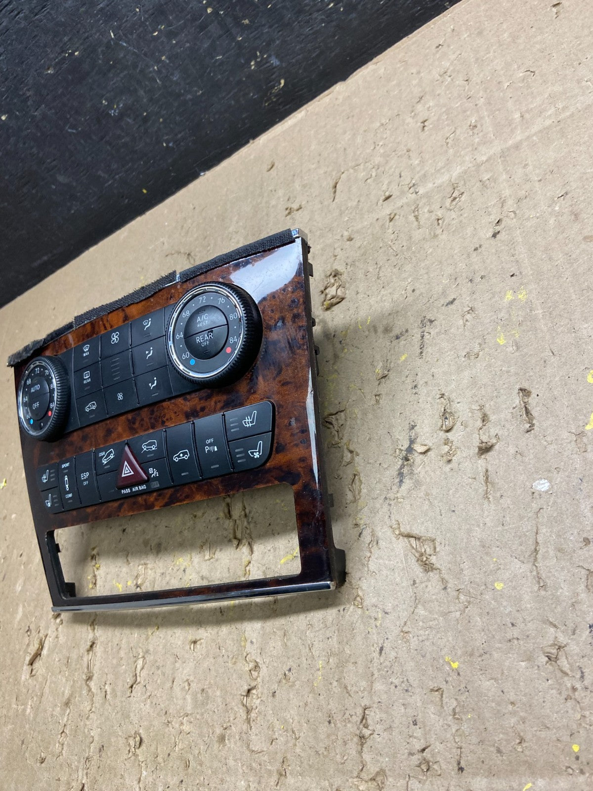 2007-2012 Mercedes X164 GL350 GL450 Climate Control Bezel Wood Switch U5685 DG1
