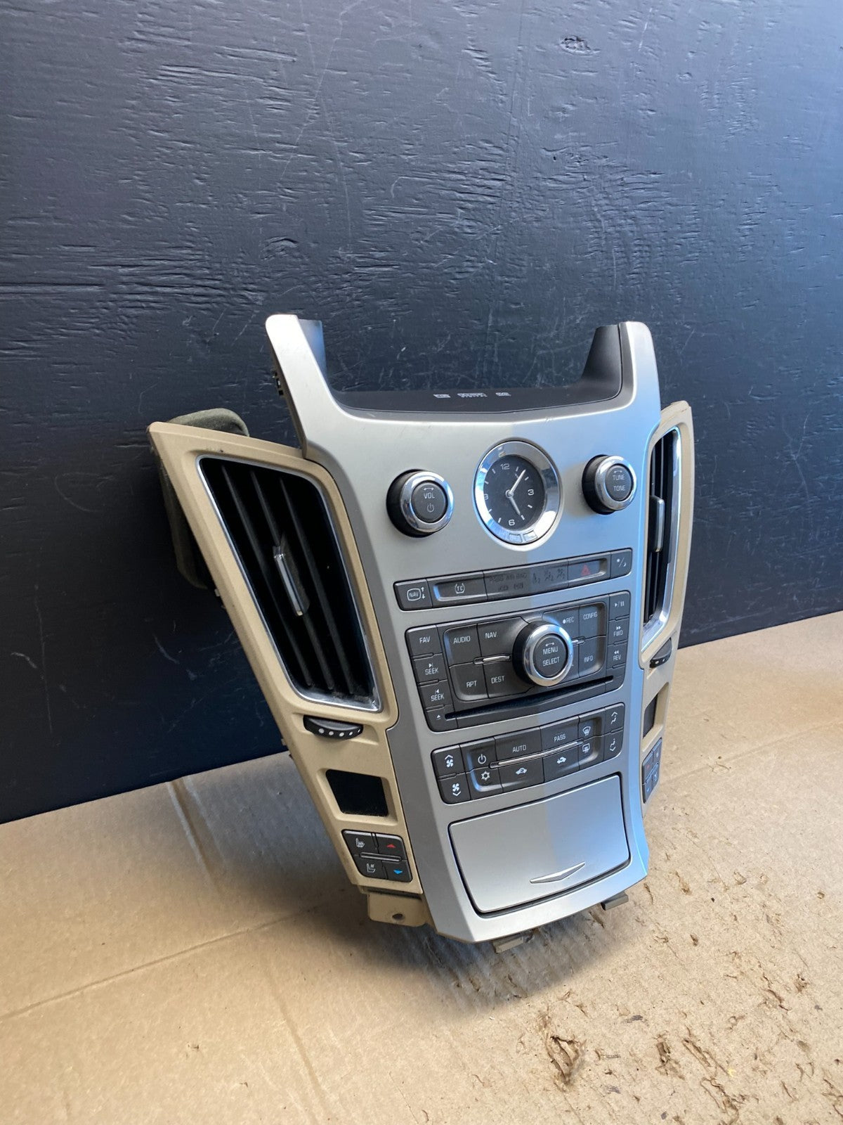 2008-2012 Cadillac CTS A/C Heater Radio Climate Control Panel Bezel OEM ac479 DG4