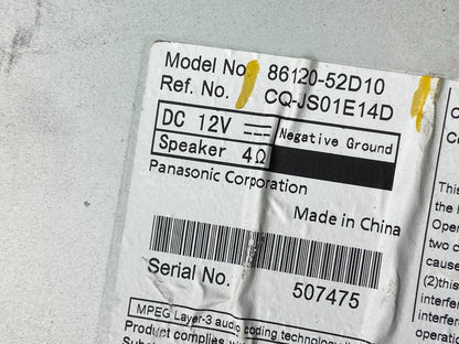 2012 to 2013 Toyota Prius OEM Radio Single CD Player Receiver x6202 DG5