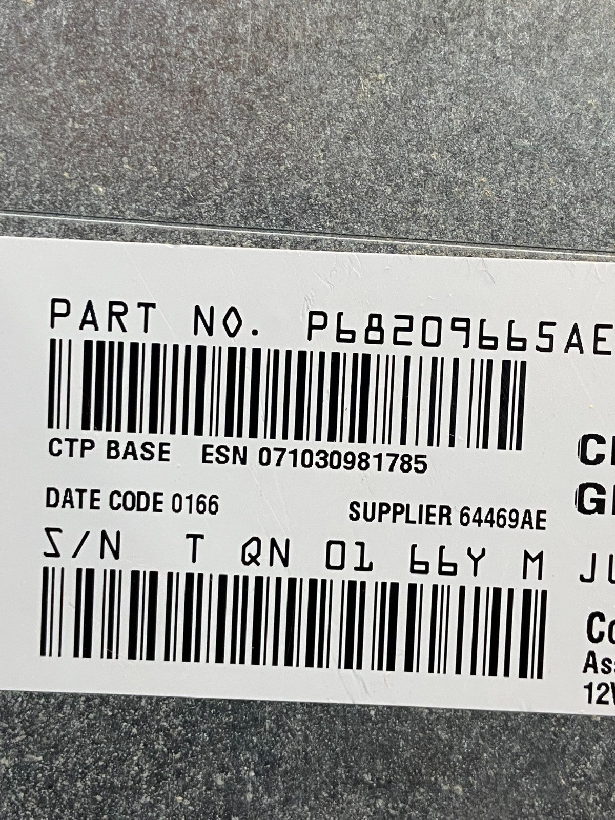 2013 - 2014 Dodge Journey Radio Info Media CD Player Unit ae4516 DG6