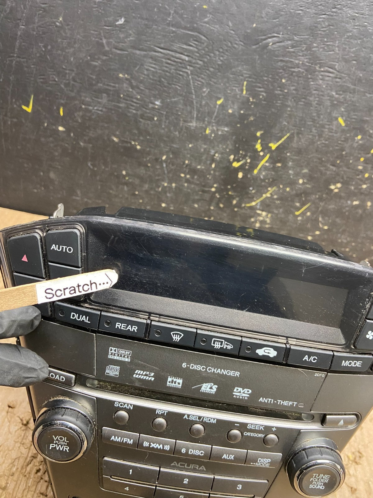 2007 to 2009 Acura Mdx Radio Stereo 6 CD Player Climate Control Pan OEM W0089 DG1