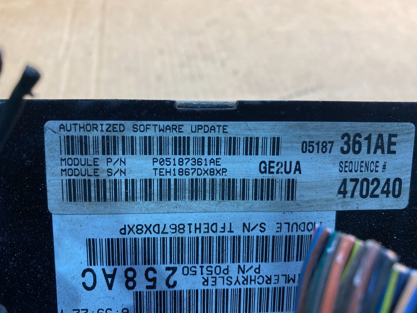 2008 Jeep Grand Cherokee  Commander 5.7L Engine Computer ECU PCM OEM  ab3635 DG4