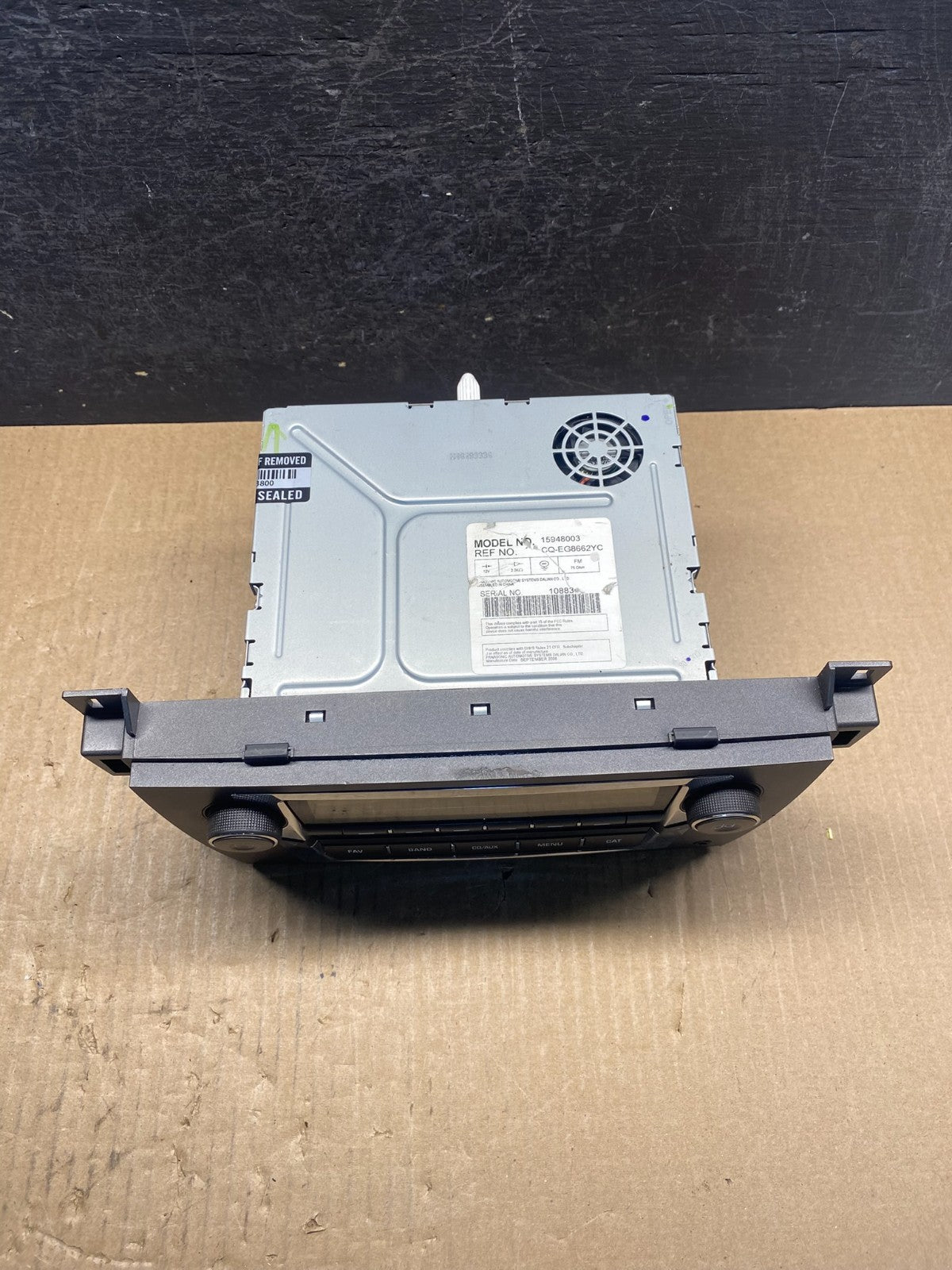 2007-2008 Cadillac SRX A/C Heater Radio Climate Control Panel Bezel OE ag3856 DG3