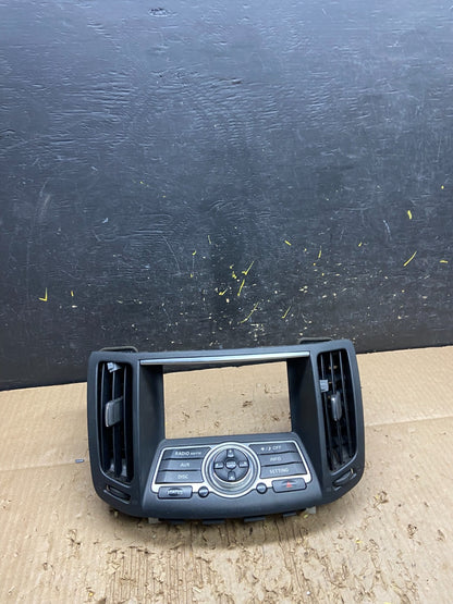 2010 to 2013 Infiniti G37 Radio Player Climate Control Panel Bezel V7887 DG0