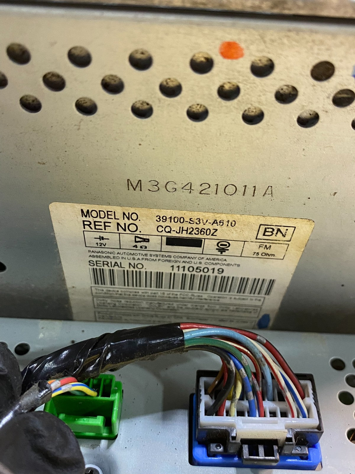 2004-2006 Acura Mdx Radio Screen Display Navigation Climate Control AI9975 D7