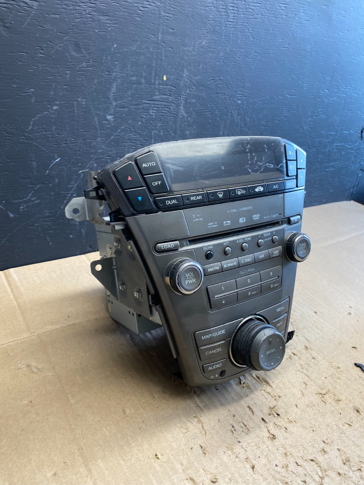 2007 to 2009 Acura Mdx Radio Stereo 6 CD Player Climate Control Pan OEM AB9628DG2