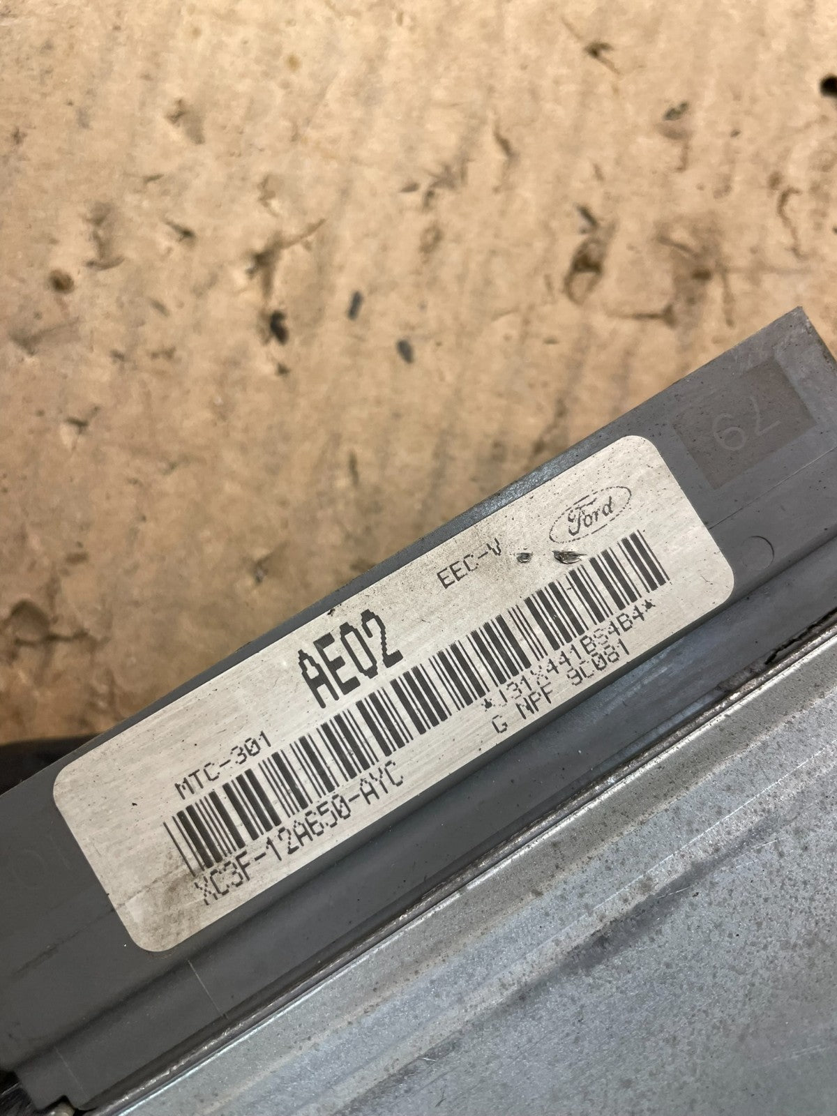 1994 1995 Ford Truck F250 F350 5.8L Engine Control Module Unit ECU ECM X8760 DG3