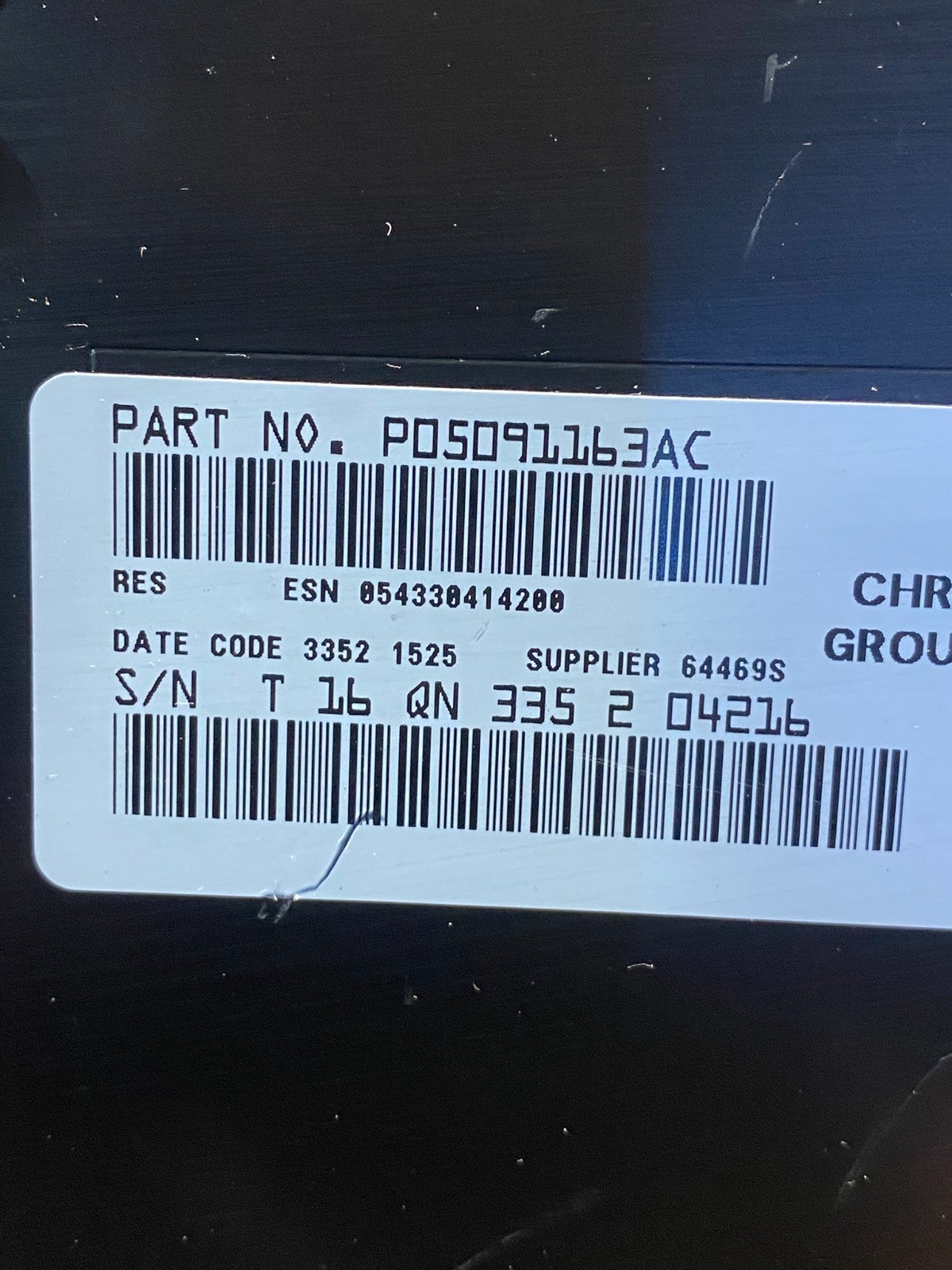 2007-2012 Chrysler Dodge Jeep Ram Radio CD MP3 AUX Receiver AG3997 3DG6
