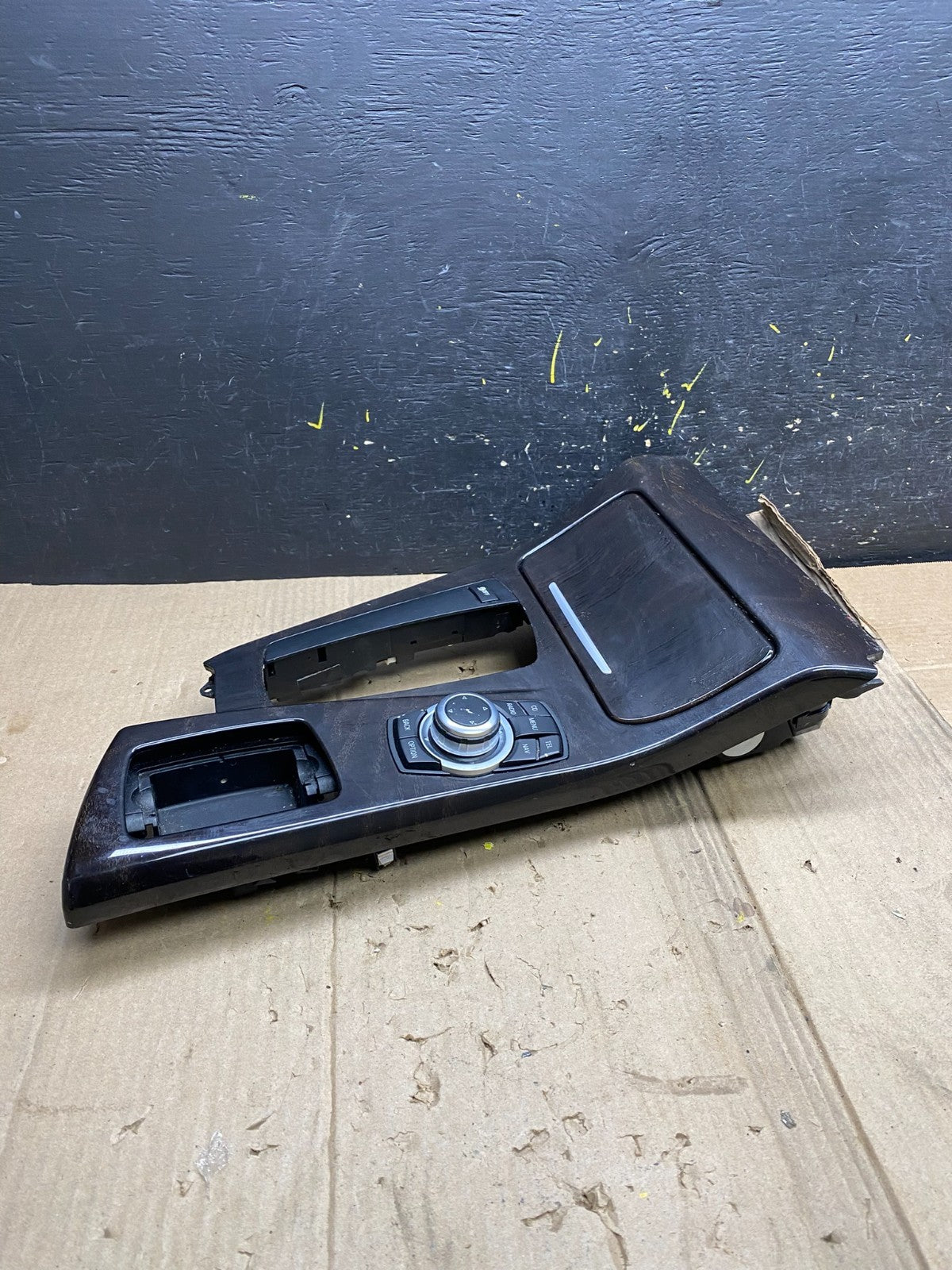 2011-2016 BMW 5 F10 Center Shifter Console Trim Cup Holder Switches OEM x1821 DG2