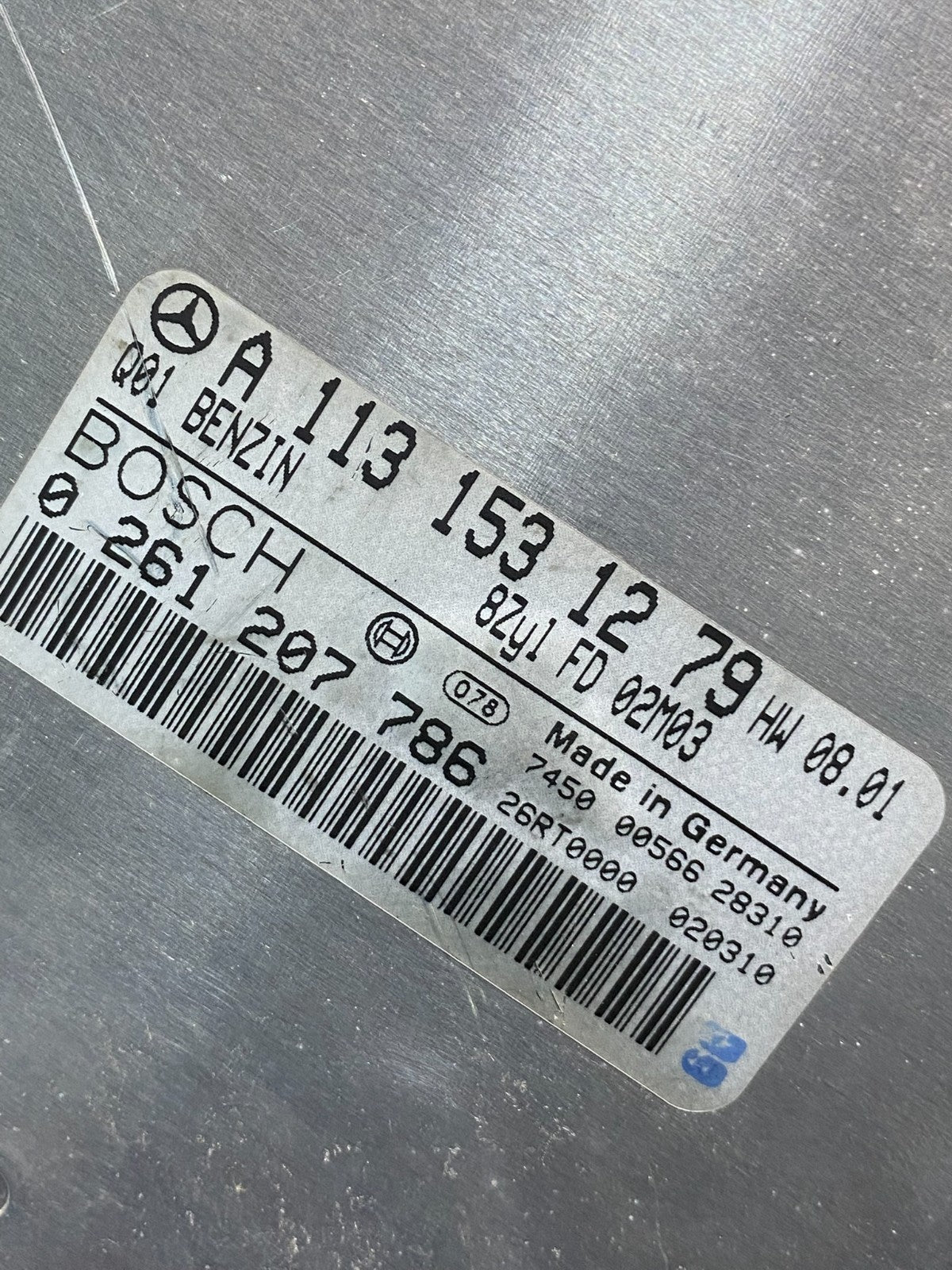 2003 2006 Mercedes R230 SL500 ECU ECM Engine Control Module AH7204 DW2