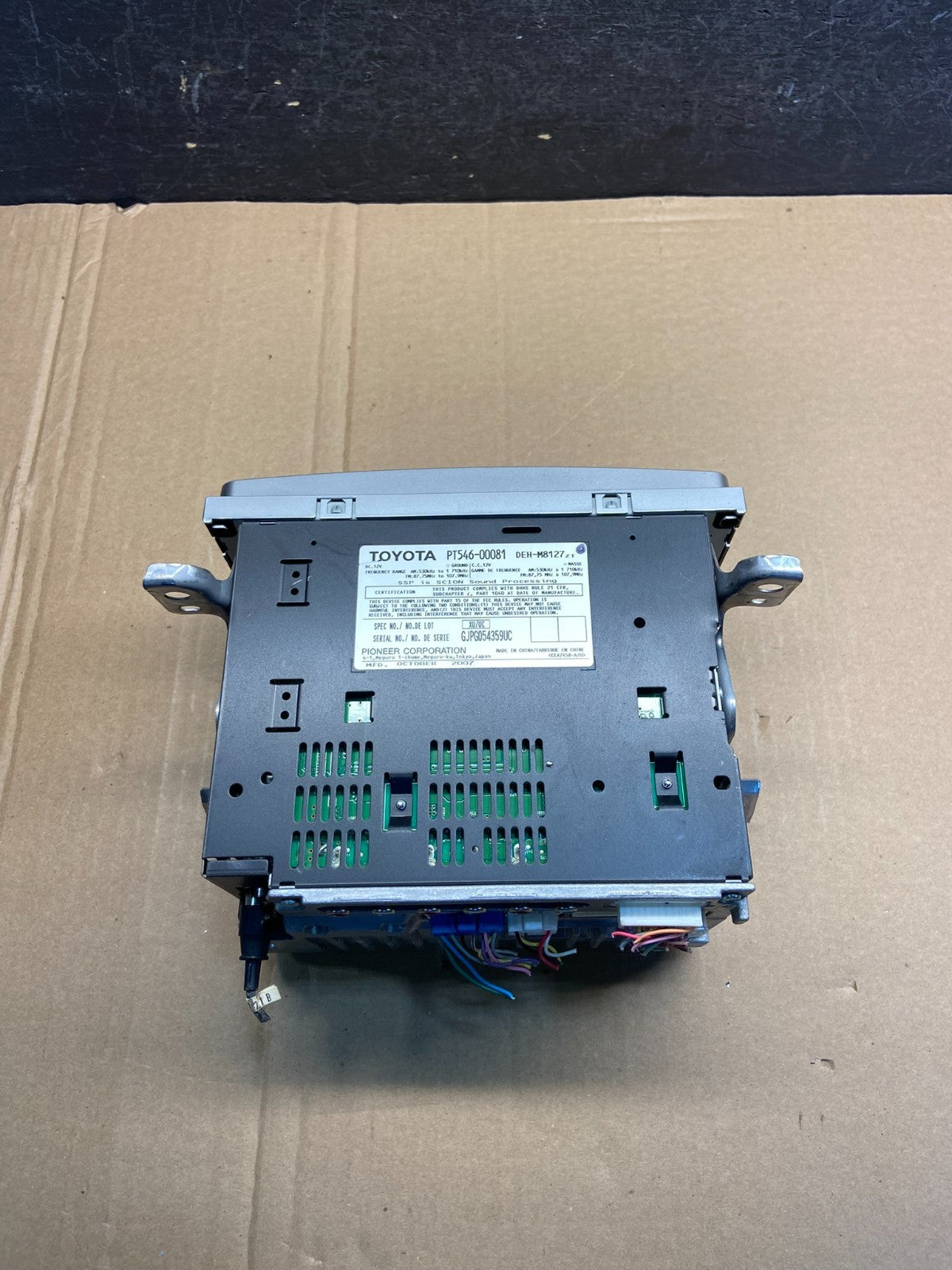 2004 to 2006 Scion TC Pioneer 86120-0W100 CD MP3 Stereo Radio ae2266 DG4