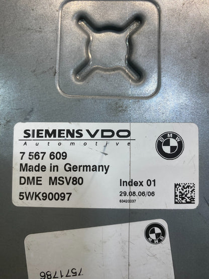 2007 to 2010 Bmw 328i X3 Ecm Ecu Engine Computer Module 7567609 AC0417 DG2