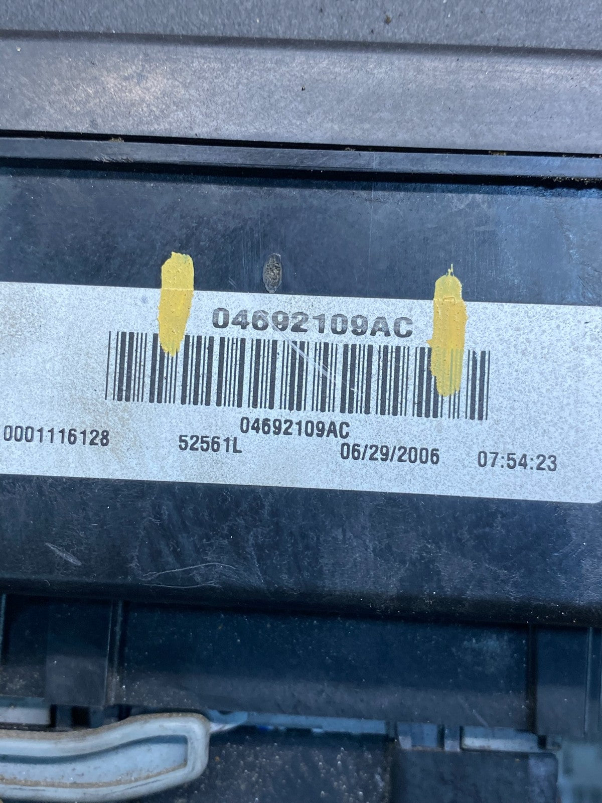 2007 Jeep Grand Cherokee Integrated Power Fuse Box 04692109ac AG9707 DG6