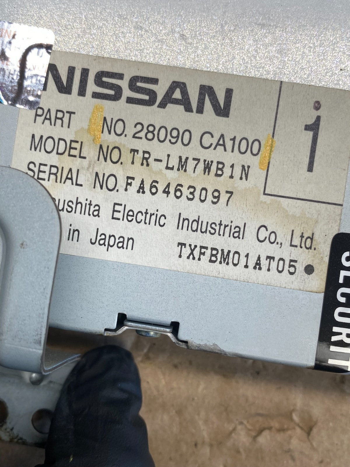 2011 - 2013 Nissan Murano Radio CD Gps Screen Navigation Display AG8487 DG4