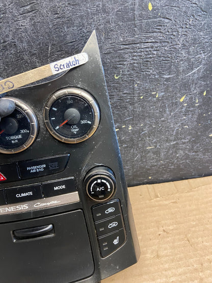 2013-2016 Hyundai Genesis Coupe AC Heater Climate Control Gauges Bezel AF2608 DG3