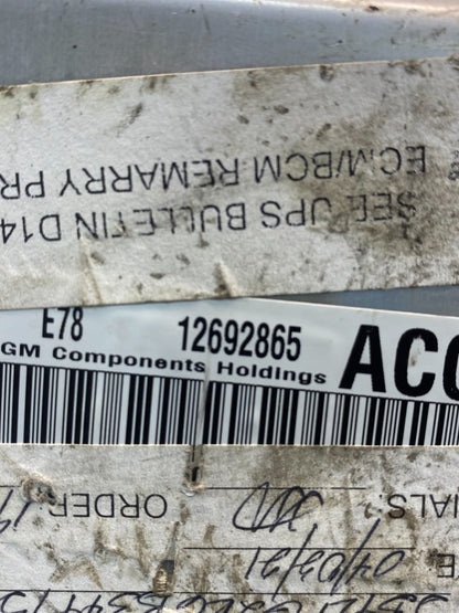 2011 Chevrolet Cruze Engine Computer Ecu Pcm Ecm Pcu 12692865 ac2743 DG2