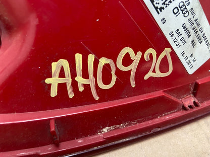 2011 to 2014 Audi A8 Sedan Right Passenger RH LED Tail Light AH0920 DG7