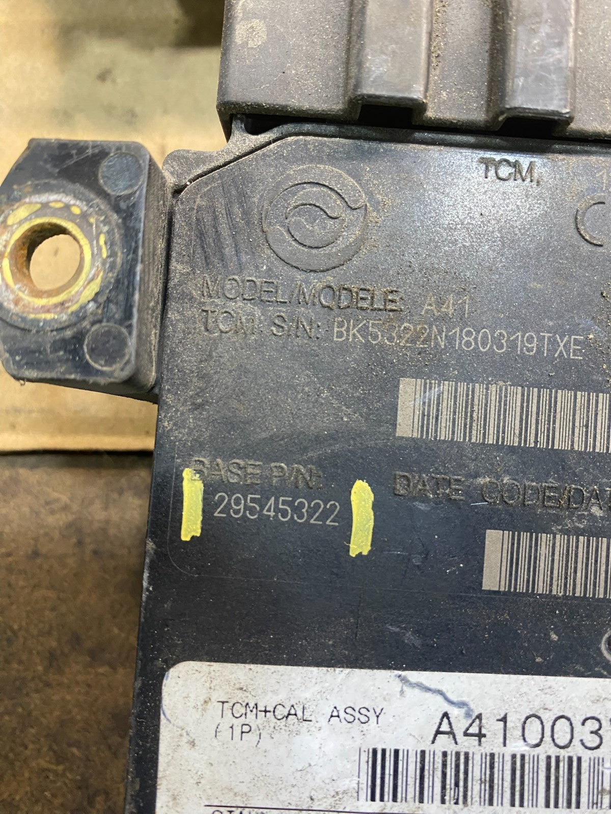 Allison Transmission Control Module 29545322 AB7072 DG2