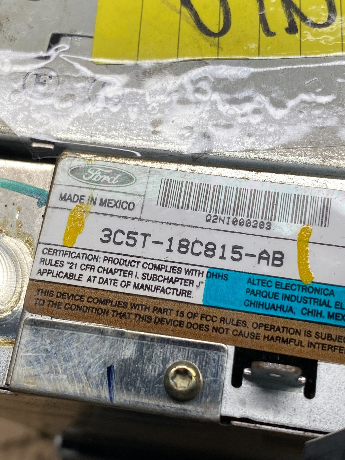 2003-2004 Lincoln Aviator Am Fm CD Player Radio Receiver OEM q9230 DG7
