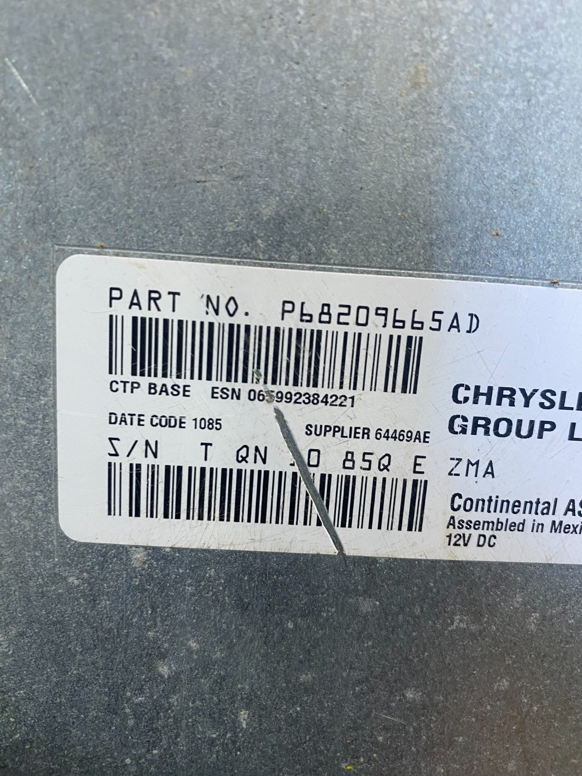 2013 - 2014 Dodge Journey Radio Info Media CD Player Unit ag3760 DG6