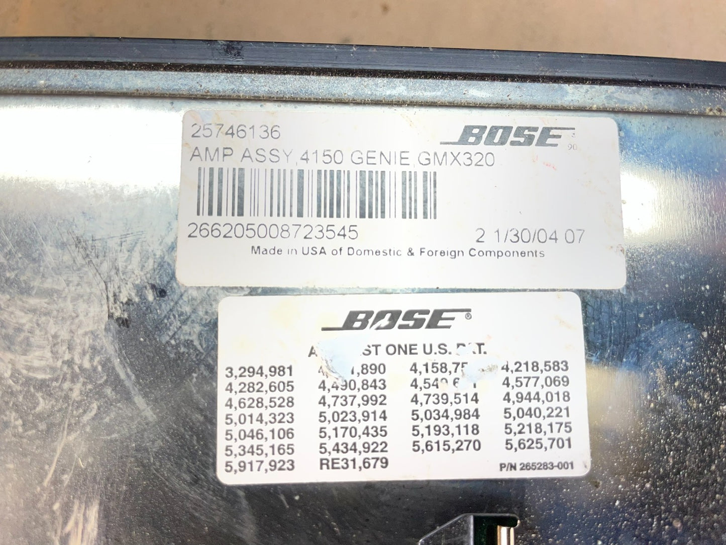 2003 to 2007 Cadillac CTS Radio Stereo Audio Amplifier Amp 25746136 AC5380 DG2