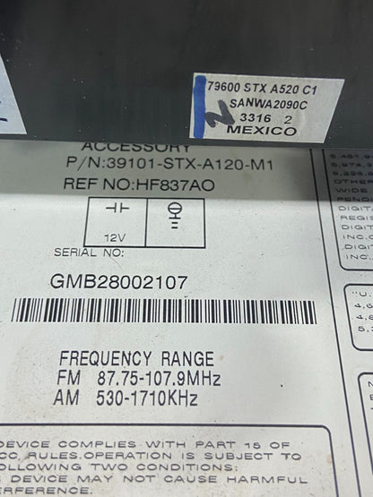 2007 to 2009 Acura Mdx Radio Stereo 6 CD Player Climate Control Pan OE af9305 DG7