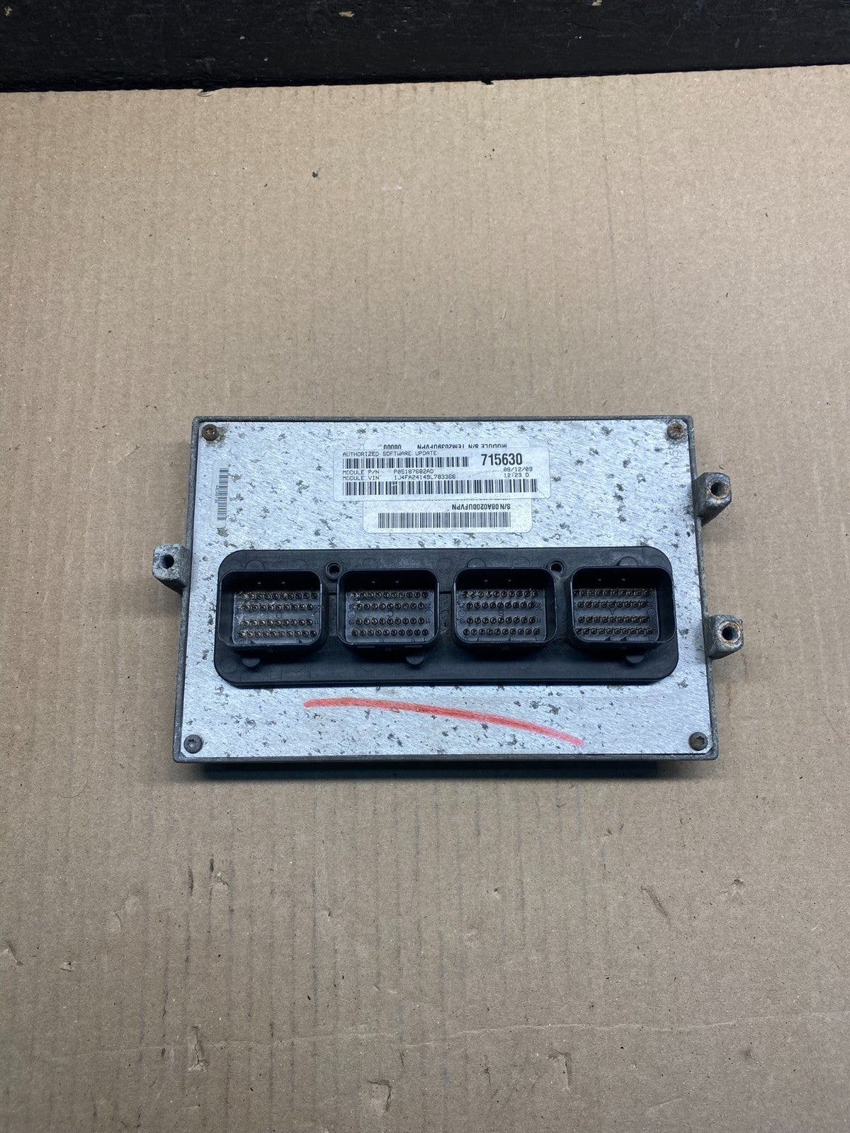 2009 Jeep Wrangler 3.8L Engine Control Module ECU ECM AI4950 DG0