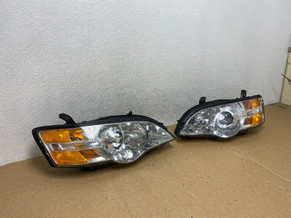 2006 to 2007 Subaru Legacy Left+Right Side Headlights DEPO AF9533 DW2