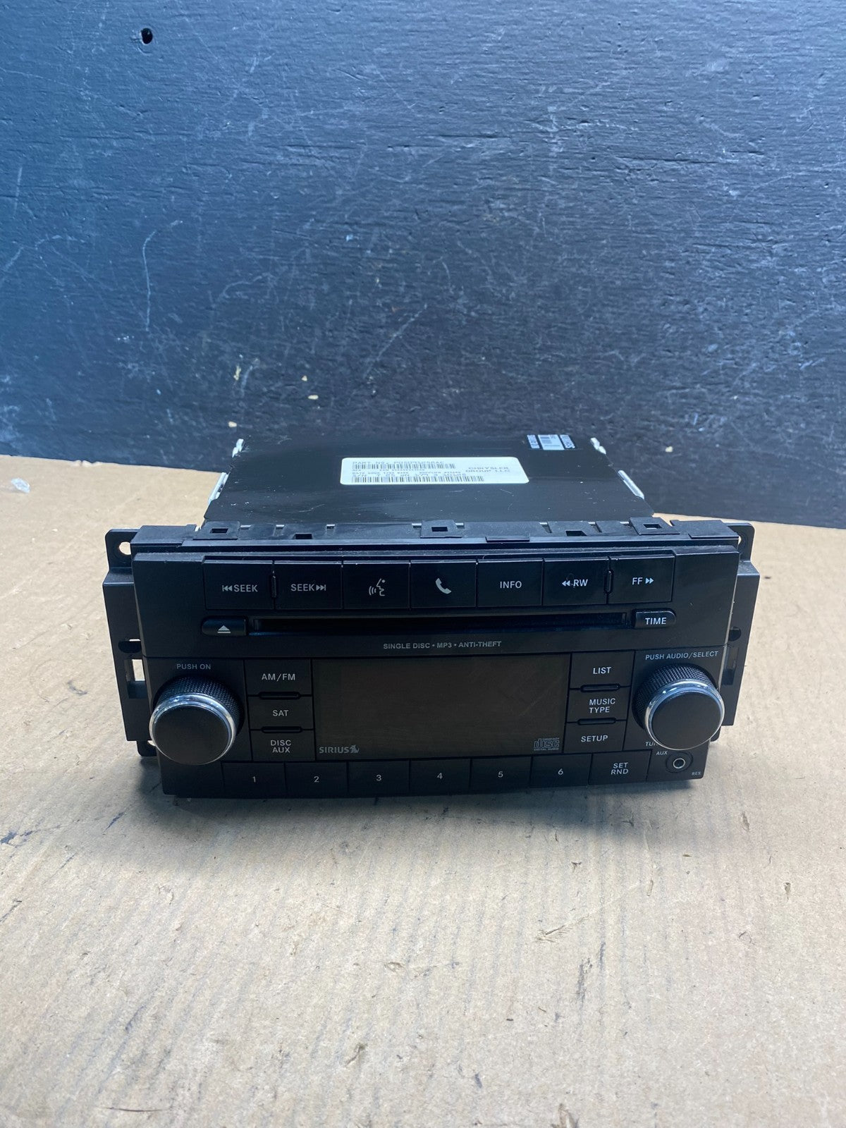 2007-2012 Chrysler Dodge Jeep Ram Radio CD MP3 AUX Receiver AE7732 DW0