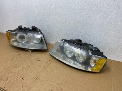2002-2005 Audi A4 Sedan Left+Right Side Halogen Headlights AC7710 DW1