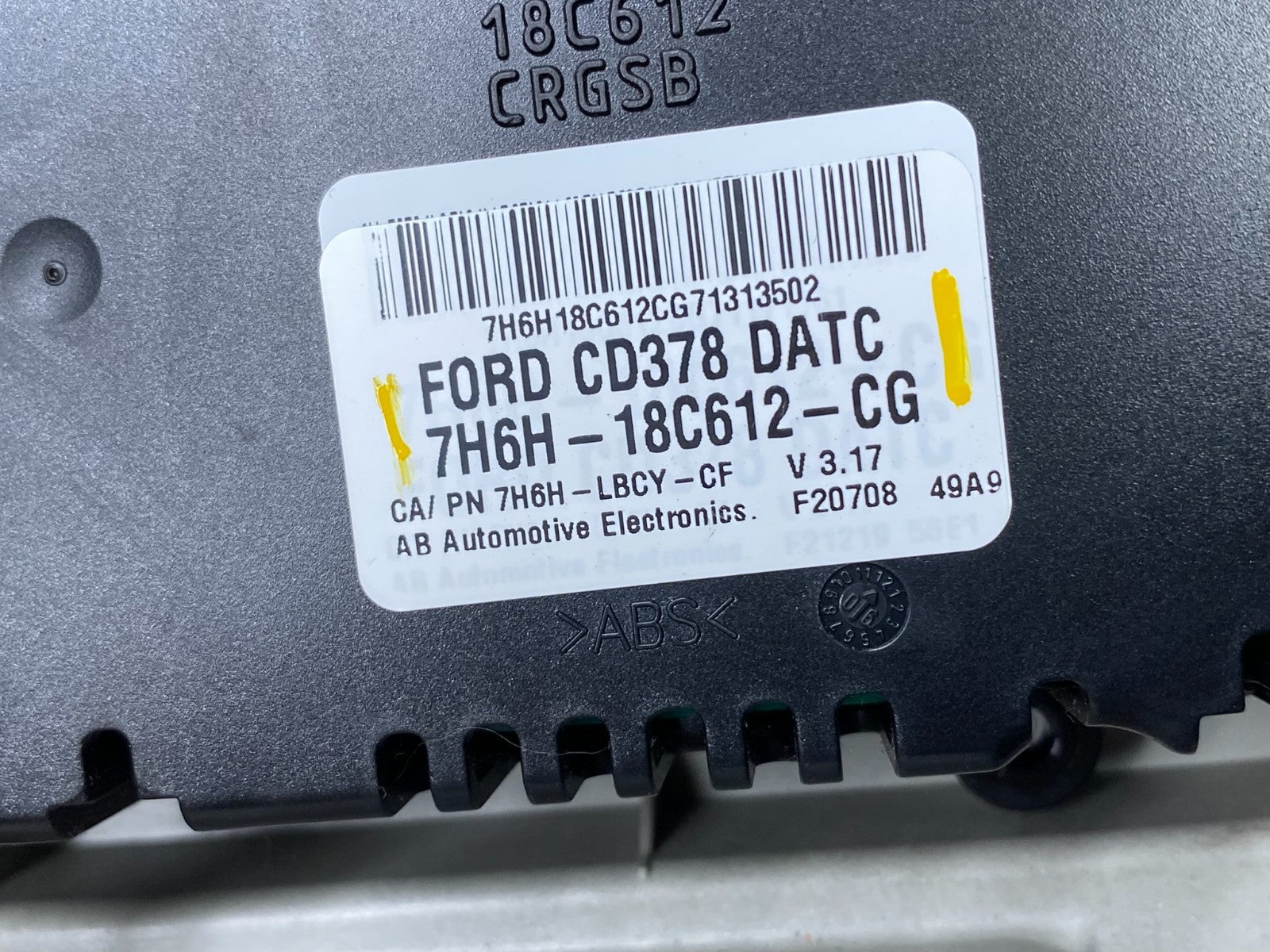 2007 2008 2009 Lincoln Mkz Hvac Climate Control Panel T4417 DG7