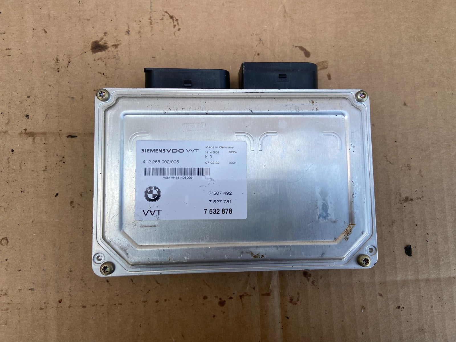 2004 2005 2006 BMW X5 645i 4.4L VVT Valvetronic Control Module AD2867 DW0