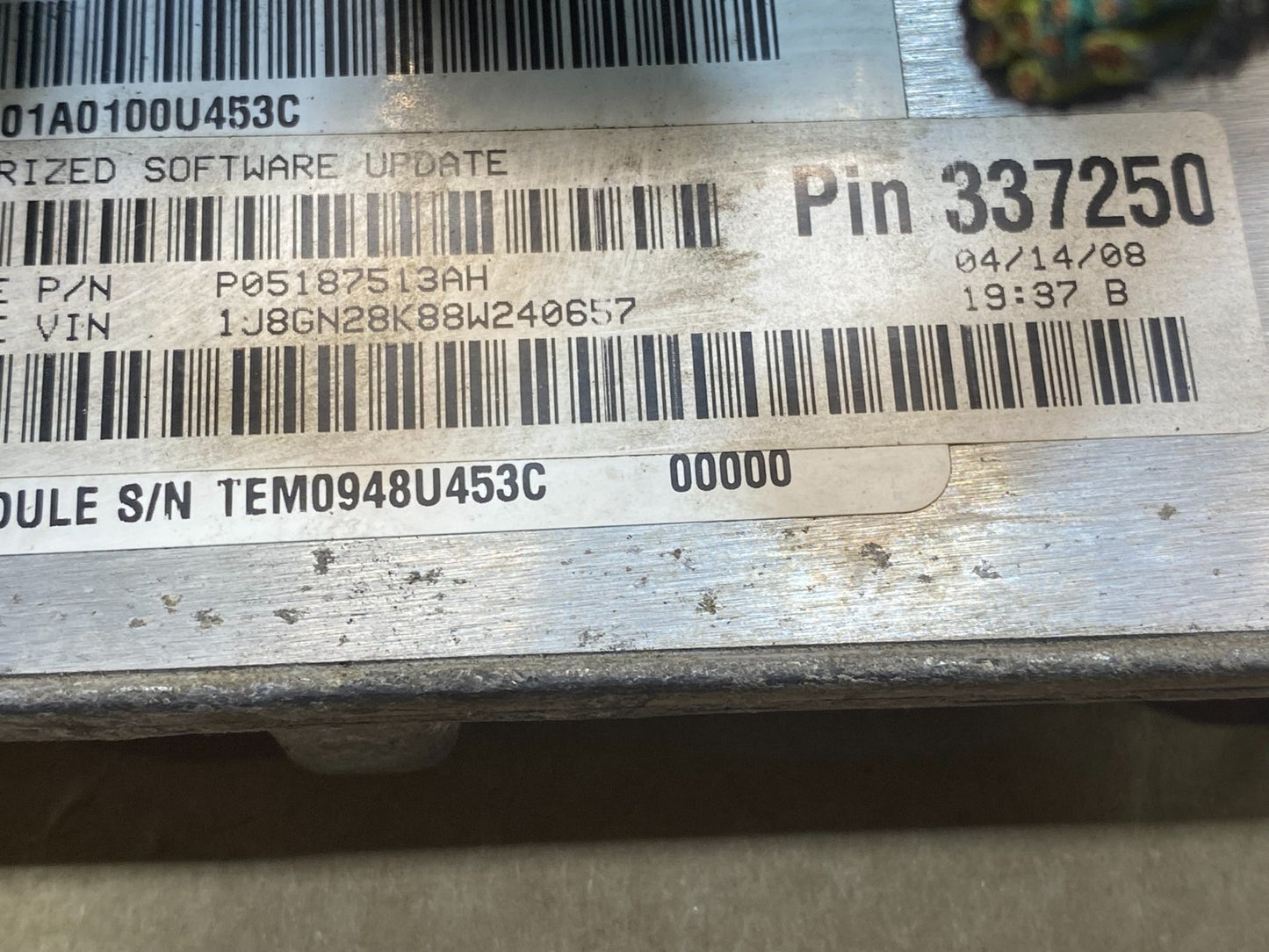 2008 Jeep Liberty Dodge Nitro 3.7L Engine Control Unit ECU ECM AF7592 DG2