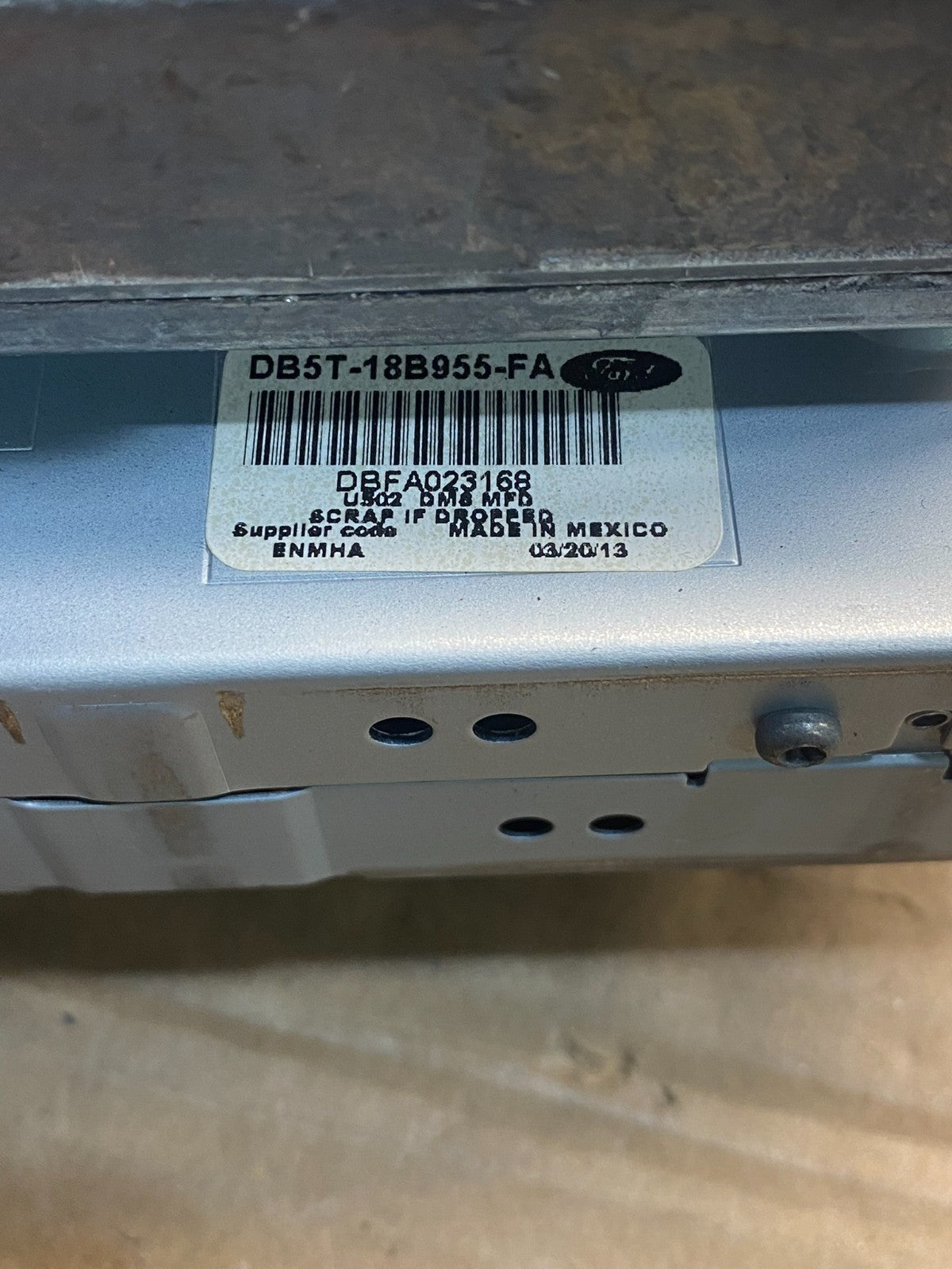 2013 2014 Ford Explorer 8" Radio Information Display Screen AF3984 DW4
