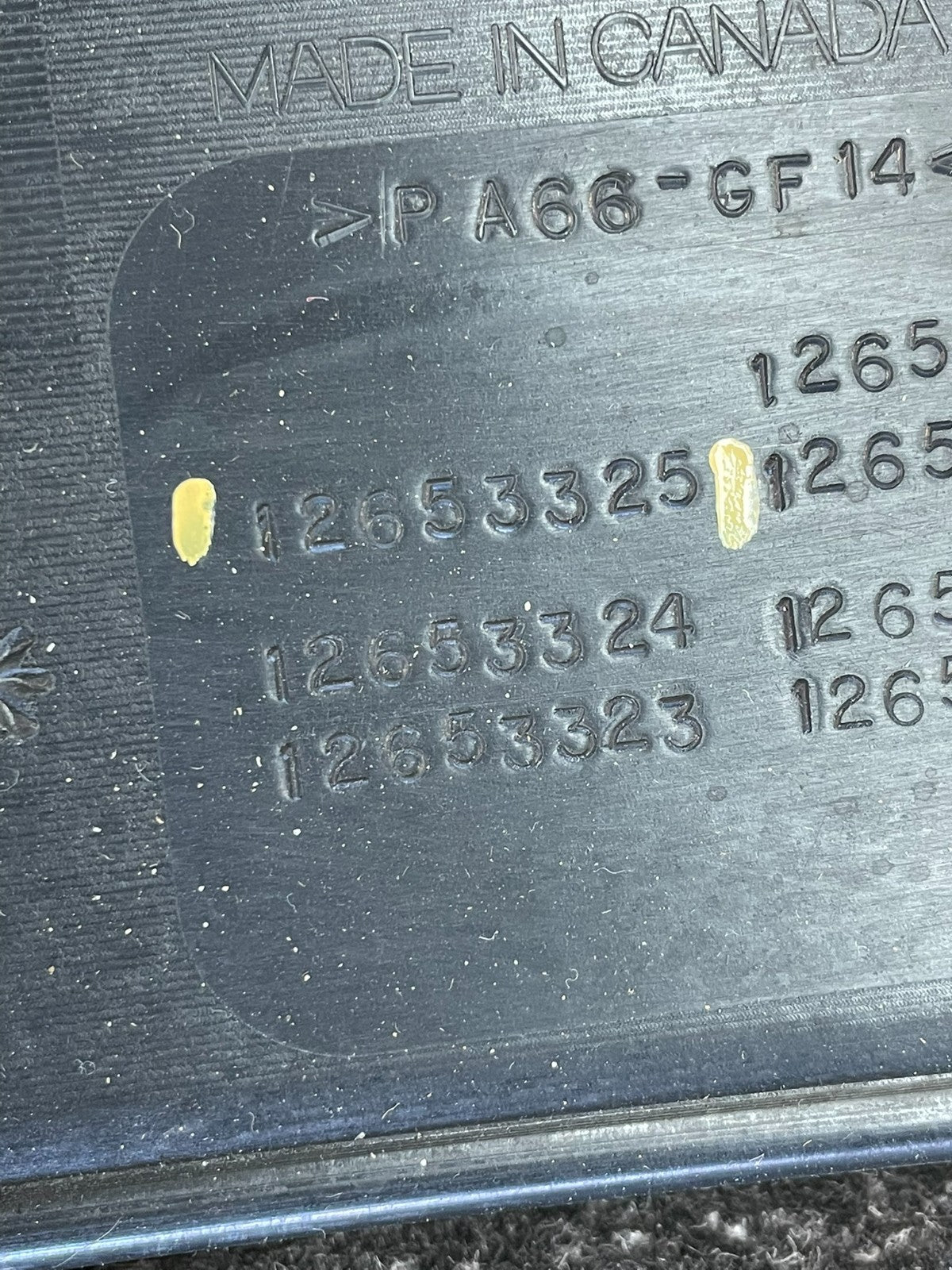 2010 to 2012 Chevrolet Equinox V6 VVT Plastic Engine Cover Shield AG0769 DG4