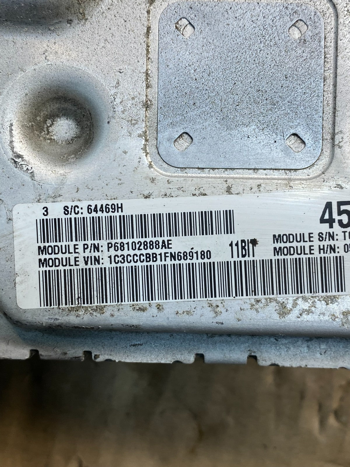 2015 Chrysler 200 Engine Computer Control ECM ECU ag9715 DG2